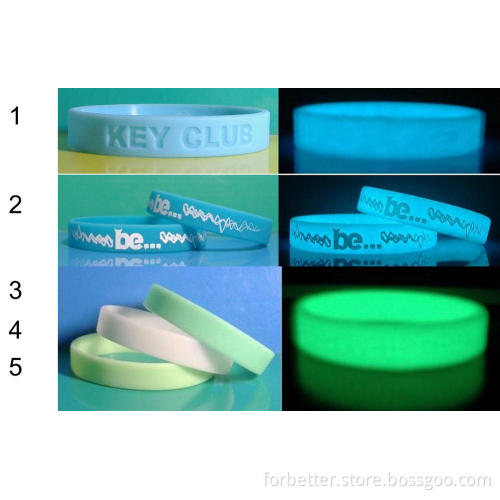 Glow in The Dark Silicone Bracelets